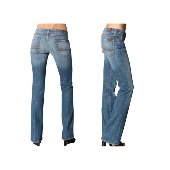 7 For All Mankind Boy Cut Denim Jeans 28 - Picture 13 of 13